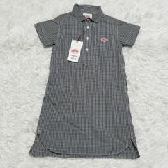 中古＊DANTONダントン ギンガムチェック ラウンドカラーシャツ半袖ワンピース Danton ダントン ギンガム チェック プルオーバー 半袖シャツ