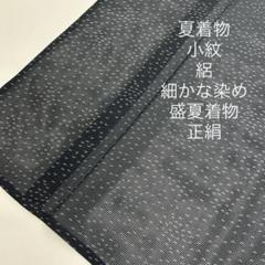 夏着物 小紋 絽 細かな染め バチ衿 盛夏着物 正絹MT-242