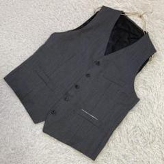 《美品》 TAKEO KIKUCHI ジレ スーツベスト グレー L フォーマル