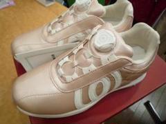 MU-SPORTS・お洒落なゴルフシューズ・ピンク・23..5㎝/新品!