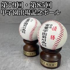 展示使用のみ　甲子園出場　記念野球ボール　常葉学園菊川高校　優勝　79回　85回
