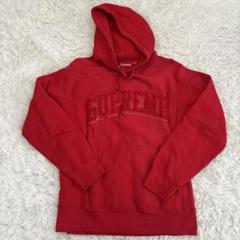 supreme プルオーバー パーカー パイルロゴ アーチロゴ M