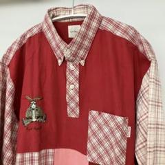 レア　カールヘルム　ラビット　プルオーバーシャツ　ウサギ　パッチワーク
