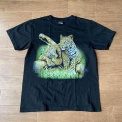 Unknown ヒョウ柄 アニマル柄 両面プリントTシャツ 親子 Mサイズ