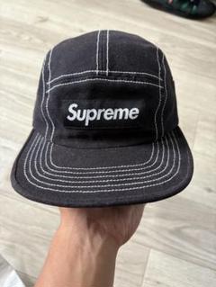 Supreme Field Camp Cap ブラック 20ss シュプリーム SUPREME Field Camp Cap 20SS 黒 ステッチ