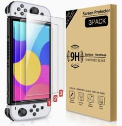switch 有機EL モデル ガラスフィルム 保護フィルム 3枚入り