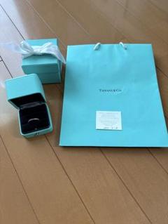 Tiffany & Co. ティファニー　ミルグレイン　プラチナリング　19号