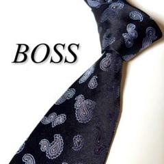 美品 ヒューゴボス ネクタイ ハイブランド ソリッドタイ 無地 光沢 希少 深緑 HUGO BOSS - 美品 ヒューゴボス ネクタイ ハイブランド ソリッド