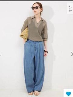 LEDENIM TUCK TROUSER 36 SLOBE IENA - メルカリ