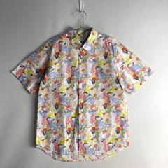 グラニフ graniph 総柄 半袖 シャツ アロハ 魚 海 アート ART