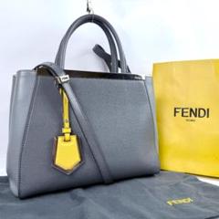 FENDI フェンディ プチトゥージュール グレー ハンドバッグ 2way