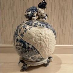 専用　浅蔵五十吉　獅子　新品　伝統工芸　骨董　インテリア　九谷焼　玉乗り獅子 Yahoo!オークション -「九谷焼獅子置物」の落札相場・落札価格