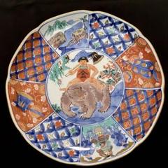 伊万里焼 金太郎図 他2種類赤絵 錦手 7寸皿 有田焼