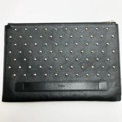 フルラ クラッチバッグ ジョーヴェ オールレザー ブラック 新品タグ付きフルラ メンズ ジョーヴェ クラッチバッグ オール