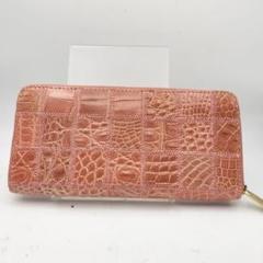 クロワロワイヤル　長財布　財布　ウォレット　パッチワーク　ピンク