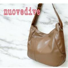 ■nuovEdivE 赤茶系 革のハンド バッグ■ Nuovedive Shoulder Bag Brown Genuine Leather Handbag Purse