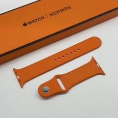 2677 ほぼ未使用　Apple Watch エルメス　オレンジ　ラバーバンド 2677 ほぼ未使用 Apple Watch エルメス オレンジ ラバーバンド
