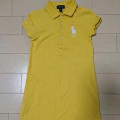 【美品】RALPH LAUREN イエローポロシャツワンピース 130cm