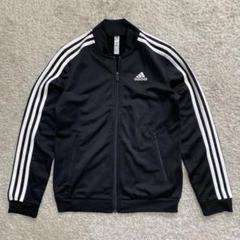 極美品 adidas アディダス トラックジャケット ジャージ素材 ブラックのサムネイル