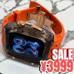 橙金　Apple Watch アップルウォッチ　ベルト　バンド　カバー　ケースa