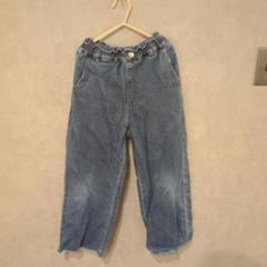 デニムブルー ゴムウエストパンツ