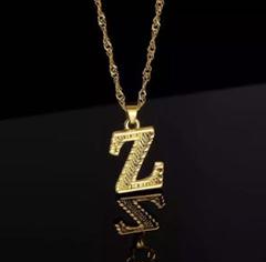 新品 イニシャルネックレス シンプル Zのサムネイル