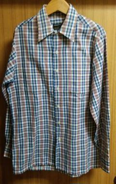 60s 70s ビンテージ 薄手JCPenney チェック柄シャツ アメリカ古着