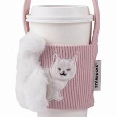 みぃ 2点 台湾 スターバックス 猫 ネコドリンクホルダー ブラウン 今だけ値下げ！！⭐︎台湾STARBUCKS⭐︎ 猫デザイン ドリンク