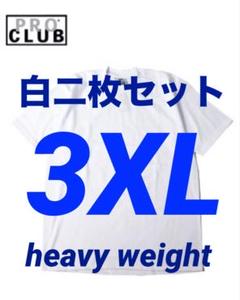 PROCLUB プロクラブ　ヘビーウェイト　tシャツ　3XL 白二枚　新品　半袖のサムネイル