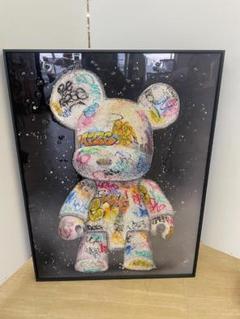 水晶絵　クリスタル　ベア　くま　クマ　水晶　アートパネル　立体　絵画　額縁　額絵 m68479779325_1.jpg?1738725404