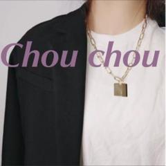 ゴールド チェーンネックレス プレート