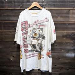 90s シングル 両面プリントNHL Chicago BLACKHAWKS