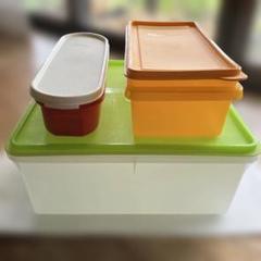 ワルツ、ケーキケース、タッパーウェア楕円食品保存容器 3個セット ワルツ、ケーキケース、タッパーウェア楕円食品保存容器 3個セット