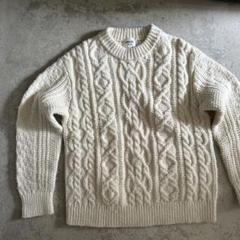 MORRIS & SONS ケーブル編みセーター 長袖 アイボリー0