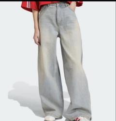 アディダス デニムパンツ ジップウォッシュド 25インチ