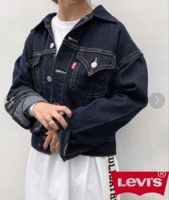 Levi'sPREMIUM　デニムジャケット　Gジャン　ネイビー　オーバーサイズ Levi'sPREMIUM デニムジャケット Gジャン ネイビー オーバー