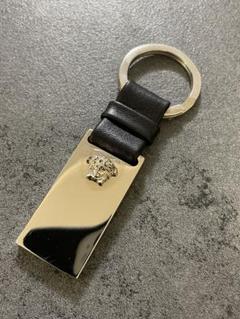 【希少品】ジャンニ ヴェルサーチ レザー キーホルダー キーリング ブラック 2025年最新】Gianni Versace メンズ キーホルダー・キーリングの