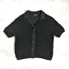 美品 セオリー 2024ss 半袖 メッシュ サマーニット 透かし編み 黒 美品 セオリー 2024ss 半袖 メッシュ サマーニット 透かし編み