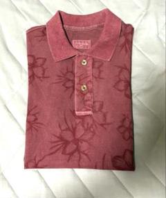 CIRCOLO 花柄ポロシャツ ワインレッド　XS