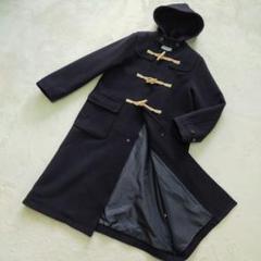 美品 BEAMS BOY ロング丈 ダッフルコート ブルー ビームスボーイ BEAMS BOY（ビームス ボーイ）モッサー ロング ダッフルコート