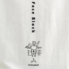 パロディTシャツ 可愛いフェイスブロックうさぎ コットン100%