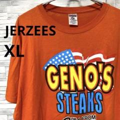 JERZEES ジャージーズ Tシャツ GENOS STEAKS オレンジ XL