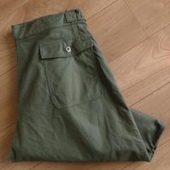 70s/フランス軍/実品 メカニックパンツ/ミリタリー/古着/実寸W36L28