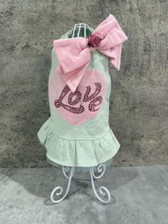 犬服 ピンク フリル付きドレス ミニバッグ付き　パリエロ　パリエロチカ 犬服 ピンク フリル付きドレス ミニバッグ付き パリエロ パリ
