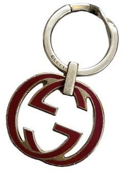 GUCCI グッチ インターロッキングG キーホルダー インターロッキングG スネーク キーチェーンシルバートーン
