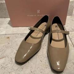 FABIO RUSCONI 美品メリージェーンストラップフラットシューズエナメル FABIO RUSCONI 美品メリージェーンストラップフラットシューズ