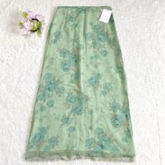新品タグ付き✨️ 【ケティ】 シアー ロングスカート (Ｍ) 花柄 裾レース