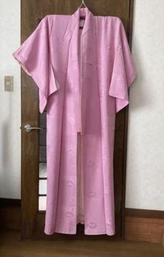 ピンク 花柄 正絹　訪問着