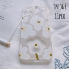 新品 iphone11proケース クリアベージュ スマホケース