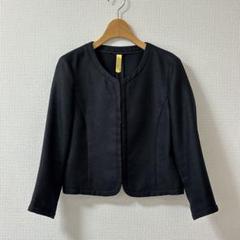 極美品♡ アナイ　レザージャケット　ノーカラー　ブラック　黒　羊革　36サイズ レザージャケット ノーカラージャケット レディース アウター